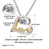 Love Dancing Necklace for Grandma To Be, Message Card Jewelry For Grandmother New Grandchild Announcement From Baby Bump, Mom's Tummy Gift view 4