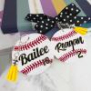 Ldntly 48PCS Baseball Acrylic Keychain Blanks Kit,Baseball Key Chains,Keychain Tassels,Key Chain Rings,Jump Rings,Baseballs Sports Bag Charm Tag Baseballs Team Athlete Coach Mom Gifts view 3