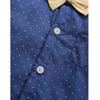 HeMarIsle Baby Toddler Boy Formal Gentleman Suits,Dress Short Blue Shirt With Bowtie+Suspender Pants Dressy Outfit (3163, 3-6 Months) view 4