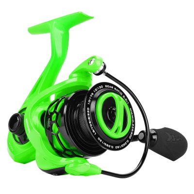 KastKing Zephyr Spinning Reel Green Size 2000,Light to 5.6oz, 7+1BB Smooth Powerful Fishing Reel, Fresh&Saltwater Fishing Reel, Oversized Stainless Steel Main Shaft