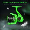 KastKing Zephyr Spinning Reel Green Size 1000,Light to 5.6oz, 6+1BB Smooth Powerful Fishing Reel, Fresh&Saltwater Fishing Reel, Oversized Stainless Steel Main Shaft view 2