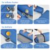 Giantex 4 Inch Self Inflating Camping Mat, Blue, Waterproof & Durable TPU Material, Portable & Lightweight Design view 2
