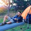 Giantex 4 Inch Self Inflating Camping Mat, Blue, Waterproof & Durable TPU Material, Portable & Lightweight Design view 3