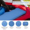 Giantex 4 Inch Self Inflating Camping Mat, Blue, Waterproof & Durable TPU Material, Portable & Lightweight Design view 4
