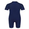 Venjoe Kids Boys Girls One-Piece Thermal Swimsuit Shorty Wetsuit Short Sleeves Zipper Rashguard Bathing Suit Navy Blue 6-8 Years view 2