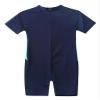 Venjoe Kids Boys Girls One-Piece Thermal Swimsuit Shorty Wetsuit Short Sleeves Zipper Rashguard Bathing Suit Navy Blue 6-8 Years view 4