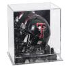 Better Display Cases Acrylic Mini - Miniature Football Helmet (not Full Size) Display Case with Mirror Case, Black Risers and Mirror Base (V45/A003) view 1