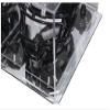 Better Display Cases Acrylic Mini - Miniature Football Helmet (not Full Size) Display Case with Mirror Case, Black Risers and Mirror Base (V45/A003) view 2