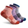 FEIDEER Women's Hiking Walking Socks, 3-Pack Outdoor Recreation Athletic Cushioned Low Cut Ankle Quarter Socks (3WSS20403-L) view 1