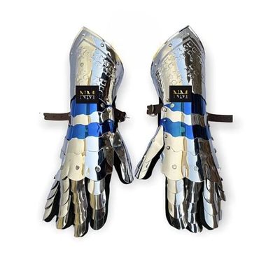 Nautical-Mart Medieval Knight Gauntlet Armor Function Gauntlets Armor Cosplay LARP