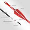 Carbon Arrow Archery 26inch Hunting Target Practice Arrows for Compound & Recurve Bow Spine 500 with Removable Tips (Pack of 12) view 3