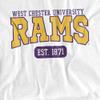 West Chester University Official Est. Date Unisex Adult T Shirt,White, 5X-Large view 2
