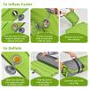 Giantex 4 Inch Self Inflating Camping Mat, Green, Compact, Inflatable, Lightweight view 4
