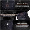 COOLOMG Youth Football Chest Rib Protector Kids Padded Compression Shirt for Rugby Lacrosse Black M view 2