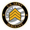 7.62 Design E-5 Sergeant 3.5" U.S. Army Rank Decal view 1