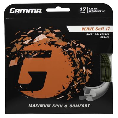 Gamma Verve Soft Tennis String Premium Multifilament Tennis String for Control, Power, and Comfort Durable & Tension Retention Ideal for Players Seeking a Soft, Responsive Feel