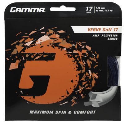 Gamma Verve Soft Tennis String Premium Multifilament Tennis String for Control, Power, and Comfort Durable & Tension Retention Ideal for Players Seeking a Soft, Responsive Feel