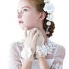 Papoopy Girls White Lace and Satin Gloves for First Communion, Princess Dress Up Costume, Tea Party, Wedding view 1