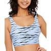 Hula Honey Women's Swiwmear Light Small Wild Cat Bikini Top Blue S view 1
