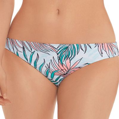 Salt + Cove Womens Printed Hipster Swim Bottom Separates White L