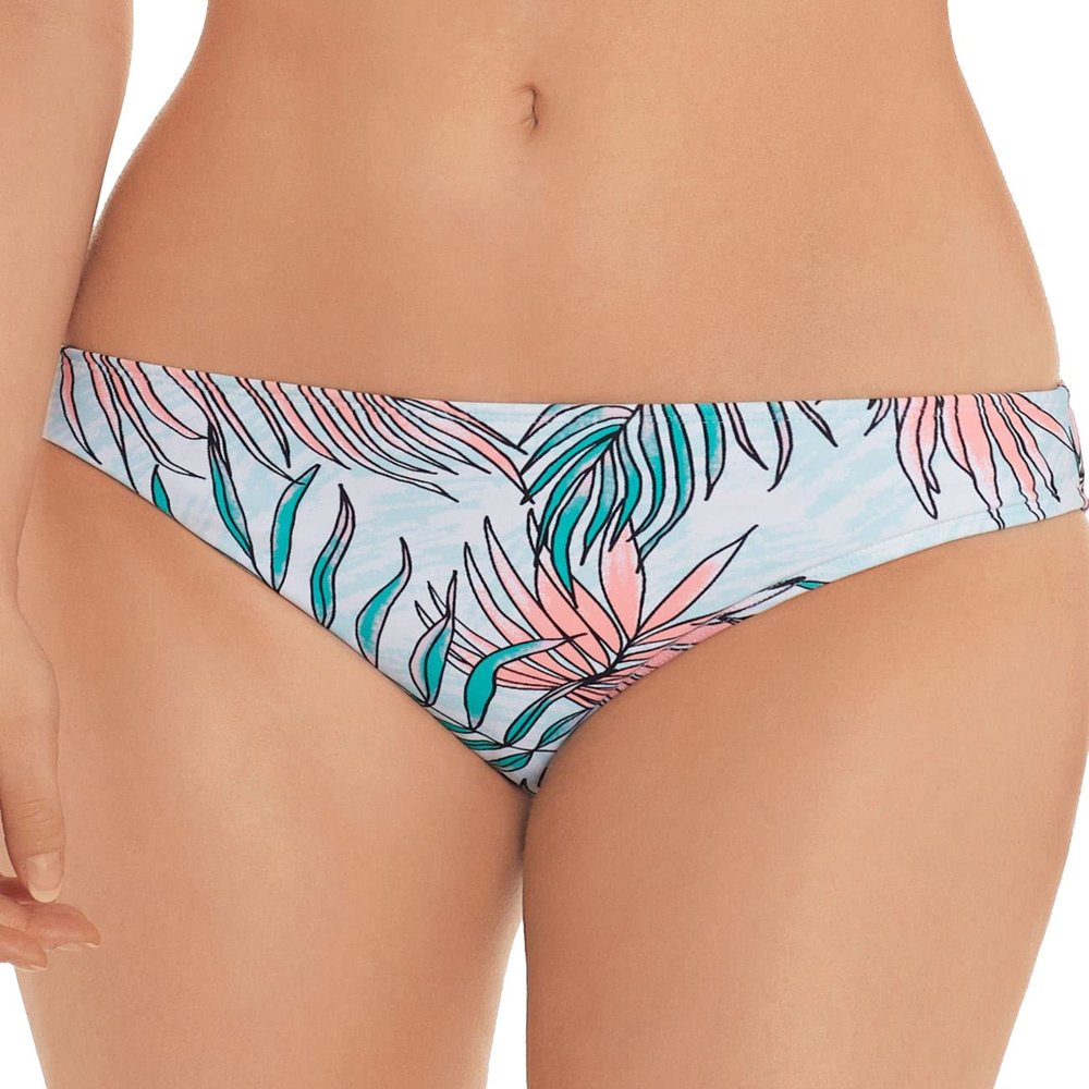 Salt + Cove Womens Printed Hipster Swim Bottom Separates White L