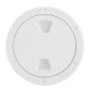 4in ABS Deck Plate Round White Deck Inspection Cover Screw Out Boat Inspection Hatch Cover Boat Accessory Easy to Open Simple to Install and Use view 1