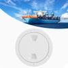 4in ABS Deck Plate Round White Deck Inspection Cover Screw Out Boat Inspection Hatch Cover Boat Accessory Easy to Open Simple to Install and Use view 3
