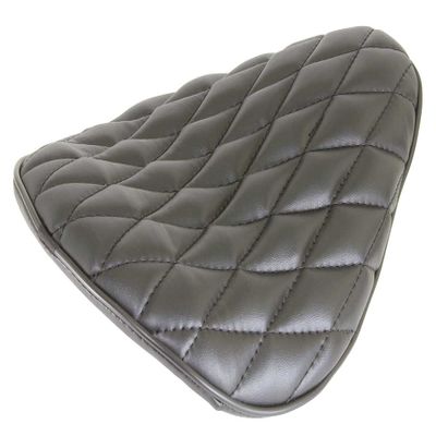 ALTALINE Bicycle Wide Saddle Diamond Vinyl Stitches Retro Bike Seat Black