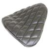 ALTALINE Bicycle Wide Saddle Diamond Vinyl Stitches Retro Bike Seat Black view 1