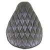 ALTALINE Bicycle Wide Saddle Diamond Vinyl Stitches Retro Bike Seat Black view 2