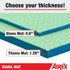 AIREX Official Diana Exercise Mat - Workout Mat for Rehabilitation, Strength Training, Aerobics, Water Fitness, Exercise, Home and Floor Workouts, with Premium Foam 79" x 49" x 0.6", Water Blue view 4