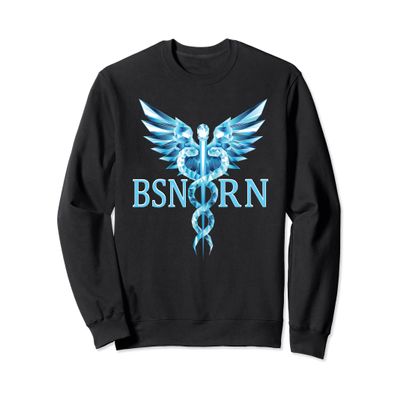 Caduceus Graphic Medical Emblem BSN Registered Nurse RN Sweatshirt