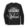 Cute The Legend Has Retired Tee with Arrow For Men Women Long Sleeve T-Shirt view 1
