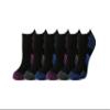 Amazon Essentials Women's 6-Pack Performance Cotton Cushion Athletic No-Show Socks Sockshosiery, -Black, 8-12 view 1