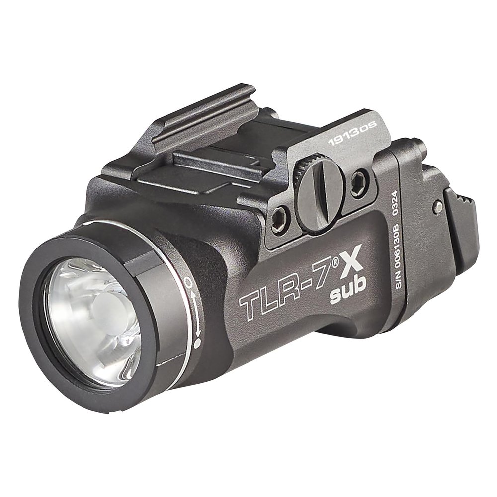 Streamlight 69404 TLR-7 X sub 500-Lumen Tactical Weapon Light Designed Exclusively and Solely for Select 1913OS Railed Subcompact Handguns, Includes Mounting Kit and Keys, Black