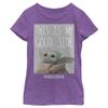 Star Wars Mandalorian Good Side Girls Short Sleeve Tee Shirt, Purple Berry, Small view 1