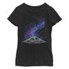STAR WARS Girl's The Mandalorian Galaxy Grogu T-Shirt - Black - Large view 1