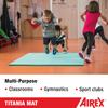 AIREX Official Titania Exercise Mat - Workout Mat for Rehabilitation, Strength Training, Aerobics, Water Fitness, Exercise, Home and Floor Workouts, with Premium Foam 79" x 49" x 1.25", Water Blue view 2