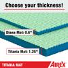AIREX Official Titania Exercise Mat - Workout Mat for Rehabilitation, Strength Training, Aerobics, Water Fitness, Exercise, Home and Floor Workouts, with Premium Foam 79" x 49" x 1.25", Water Blue view 3