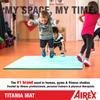 AIREX Official Titania Exercise Mat - Workout Mat for Rehabilitation, Strength Training, Aerobics, Water Fitness, Exercise, Home and Floor Workouts, with Premium Foam 79" x 49" x 1.25", Water Blue view 4