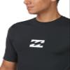 Billabong Men's Standard Classic Short Sleeve Loose Fit Rashguard, Black Wave, Small view 2