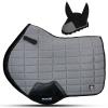 Gallop Shop Air Pro Close Contact Mesh Saddle Cloth/Numnah Saddle Pad/Saddle Pad Set (Cob/Pony, Grey) view 1