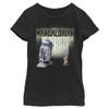 The Mandalorian Girl's Star Wars R2-D2 and Grogu Logo Poster T-Shirt - Black - Large view 1