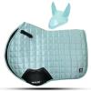 GLP Gallop Shop Glow Satin Jumping Pro Numnah Cloth/Horse Saddle Pad (Full, Mint) view 1