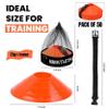 75/50/25 Pack, Pro-Grade Soccer Training Cones Set, Durable Agility Soccer Cones with Carry Bag & Strap Holder Ideal for Sports Training, Football, Soccer, Basketball- Trusted by Coaches & Athletes view 2