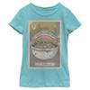 Star Wars Mandalorian Baby Girls Short Sleeve Tee Shirt, Tahiti Blue, Medium view 1