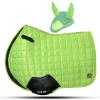 Gallop Shop Glow Satin Jumping Pro Numnah Cloth/Horse Saddle Pad (Parrot, Cob/Pony) view 1