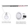 Silverfin Lacrosse End Cap | Lacrosse Stick Butt End Cap: Sturdy & Easy to Install| Lightweight, Durable Lacrosse Butt End Caps with Firm Grip for Superior Stick Control (White) view 4