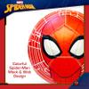Marvel Spider-Man Soccer Ball, Mask and Webs Design Youth Kids Futbol, Multi, Size 5, Red Combo view 3