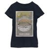 Star Wars Mandalorian Baby Girls Short Sleeve Tee Shirt, Navy Blue, X-Large view 1